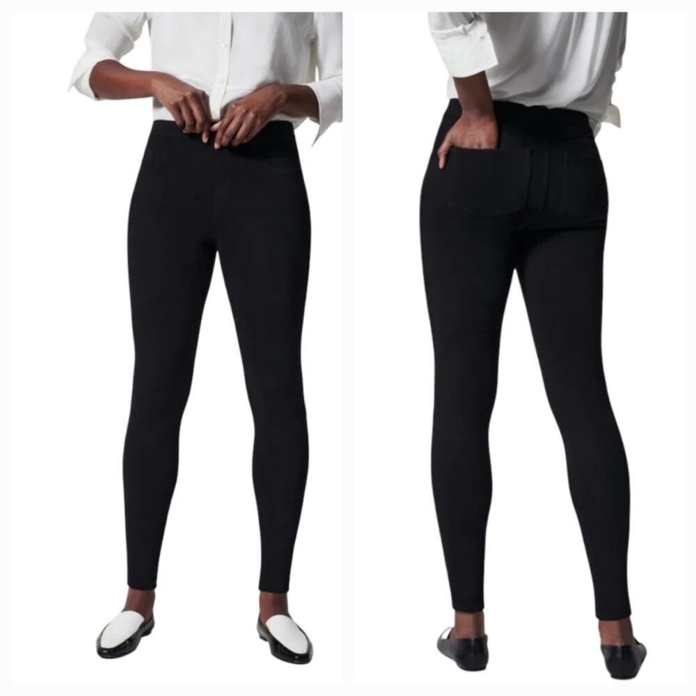 SPANX Jean-ish Ankle Denim Leggings - 20018R - Black - Large